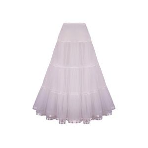 Floor Length Wedding Petticoat Long Underskirt size 16-28. Ivory